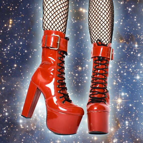 90 s vintage fantaisie cuir verni rouge Bondage Fetish dentelle Goth plate-forme bottes 8 | Nous Avons Gagné Les éloges De Clients
90 s s s vintage fantaisie cuir verni rouge Bondage Fetish dentelle Goth plate-forme bottes 8 | Nous Avons Gagné Les éloges De Clients
dbb4bb