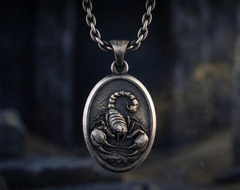 925 Silver Zodiac Scorpio Necklace