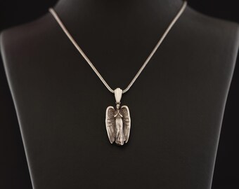 Sterling Silver Angel Necklace – Guardian Angel Pendant – Spiritual Gift Jewelry