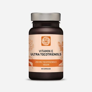 Kala Gesundheit Ultra Tocotrienol 200 mg Vitamin E Vegan 60 Kapseln - Alle 4 Tocotrienole Kombiniert in 1 Kapsel - Nachhaltiger Anbau
