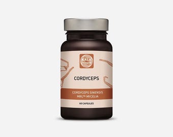 Kala Health Bio Cordyceps 800mg Vegi 60 capsules - Bio Cordyceps Sinensis vital fungi (CS-4 extract) organic cultivation 100% plant-based