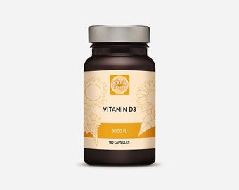 Kala Health Vitamin D3 3000 IU - 180 Capsules
