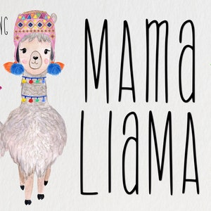 Maman Lama | Police manuscrite à usage commercial