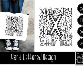 Xray Tech Typography INSTANT DOWNLOAD dxf, svg, eps, png, for use with programs like Silhouette Studio and Cricut Design Space