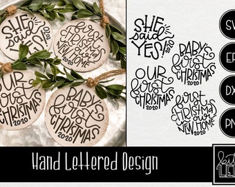 Download Free Our First Christmas Svg Etsy SVG DXF Cut File