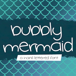 Bubbly Mermaid | Handwritten Commercial Use Font