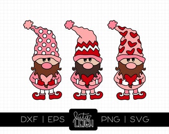 Valentine Gnomes  |  SVG Cutfile