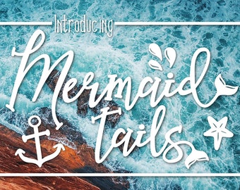 Mermaid Tails | Handwritten Commercial Use Font