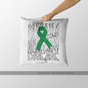Kidney Disease SVG | Health Awareness Typography Cut File for Cricut & Silhouette
