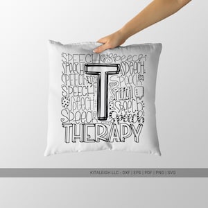 Speech Big T SVG | Therapy Typography Cut File