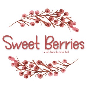 Sweet Berries | Handwritten Commercial Use Font