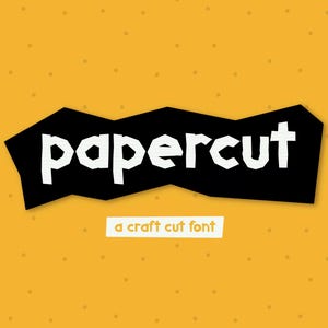 Papercut | A Commercial Use Stencil Style Font