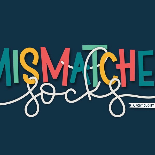 Mismatched Socks | Handwritten Commercial Use Font