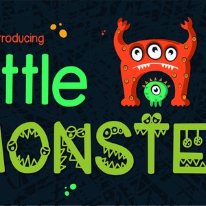 Little Monster | Handwritten Commercial Use Font