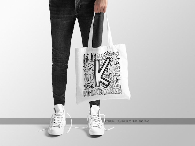 Kinder SVG | Education Typography Cut File for Cricut & Silhouette image 2