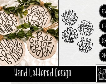 Religious Christmas Round SVG Bundle: Christian Cut Files (Digital Download)