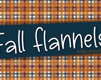 Fall Flannels | Handwritten Commercial Use Font