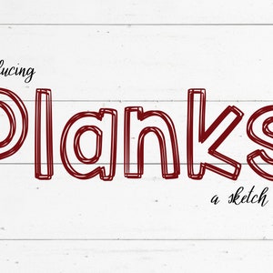 Planks | Handwritten Commercial Use Font