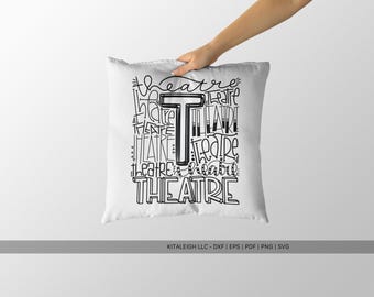 Theatre SVG | UK Spelling Typography SVG Cut File