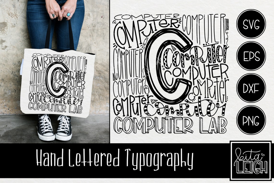 Computer Lab Typography INSTANT DOWNLOAD Dxf Svg Eps Png | Etsy