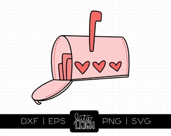 Mailbox with Hearts | Valentine SVG Cut File