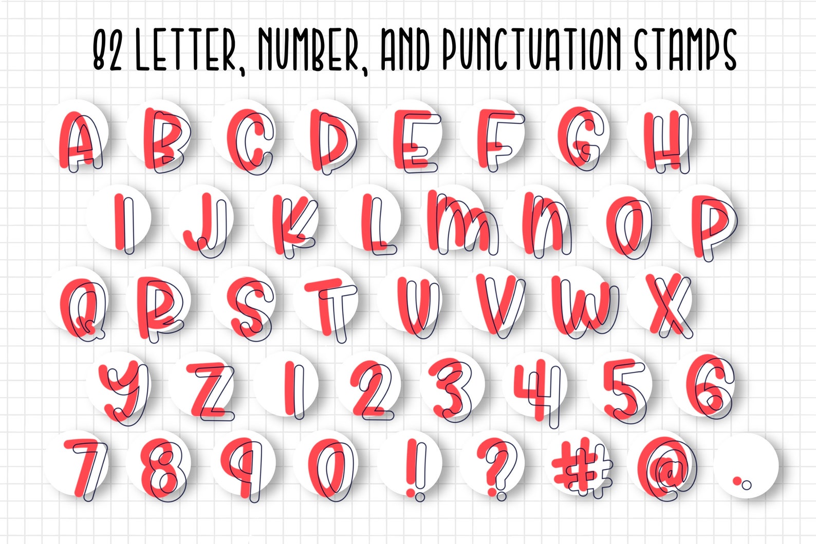 122 Procreate Brushes | Alphabet Creator Tool Kit - Etsy