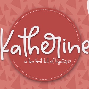 Katherine | Handwritten Commercial Use Font