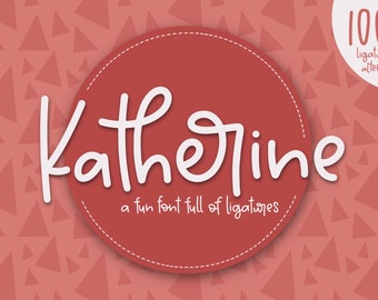 Katherine | Handwritten Commercial Use Font