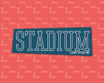 Stadium | Athletic Sports Commercial Use Font