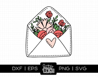 Floral Mail | Valentine SVG Cut File