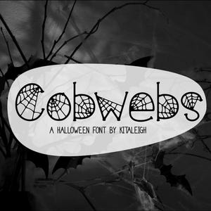 Cobwebs | Handwritten Halloween Commercial Use Font