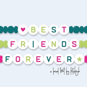 Beste Freunde für immer | Freundschaftsarmband Typ Kommerzielle Verwendung Schriftart