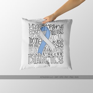 Type 1 SVG | Diabetes Awareness Typography Cut File