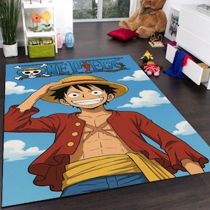 Luffy Rug, Luffy Anime Rug, Monkey D.Luffy Rug, Anime Rug, Anime Luffy Rug, Cartoon Rug, Anime Japan Rug, Caricature Rug, Japan Luffy Rug