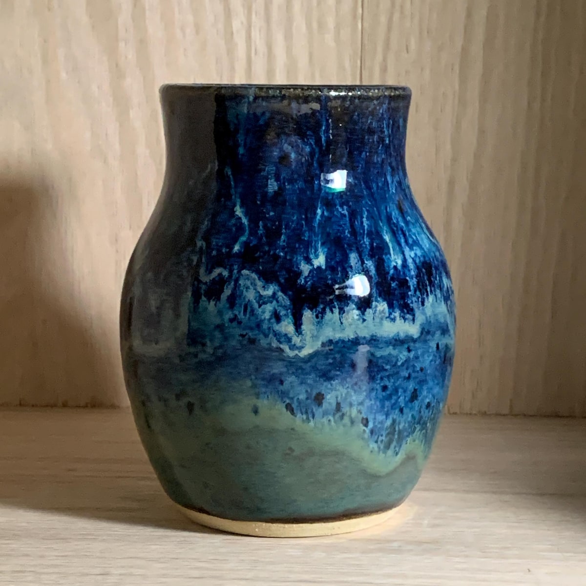 Angeline Handmade Stoneware Decorative Blue Vases