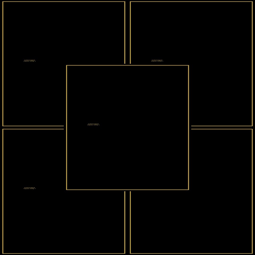 Luxury Bold Black & Gold Instagram Canva Templates (5 Posts) | Editable ...