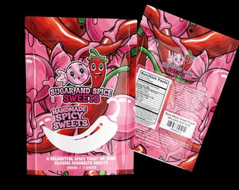 Spicy Chilli Sweets Mixed Gummy Candy Pouch (Original/vegan/sugar free varieties)