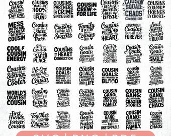 Bundle Cousin Crew Svg, the Cousin Crew Svg, Cousin Svg, Cousins Svg, New to The Crew, Cousin Squad Svg, Cousin Crew Png-Cricut & Silhouette