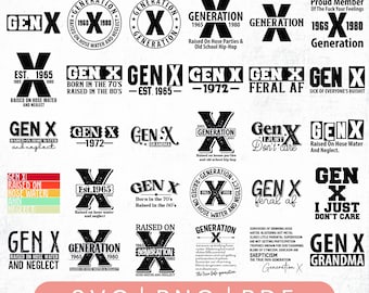 Funny Gen Z SVG Bundle: Retro Designs for Cricut, Silhouette, Sarcastic Svg Bundle, Sarcastic quotes, Funny, Sarcasm, Mom Shirt Png Bundle