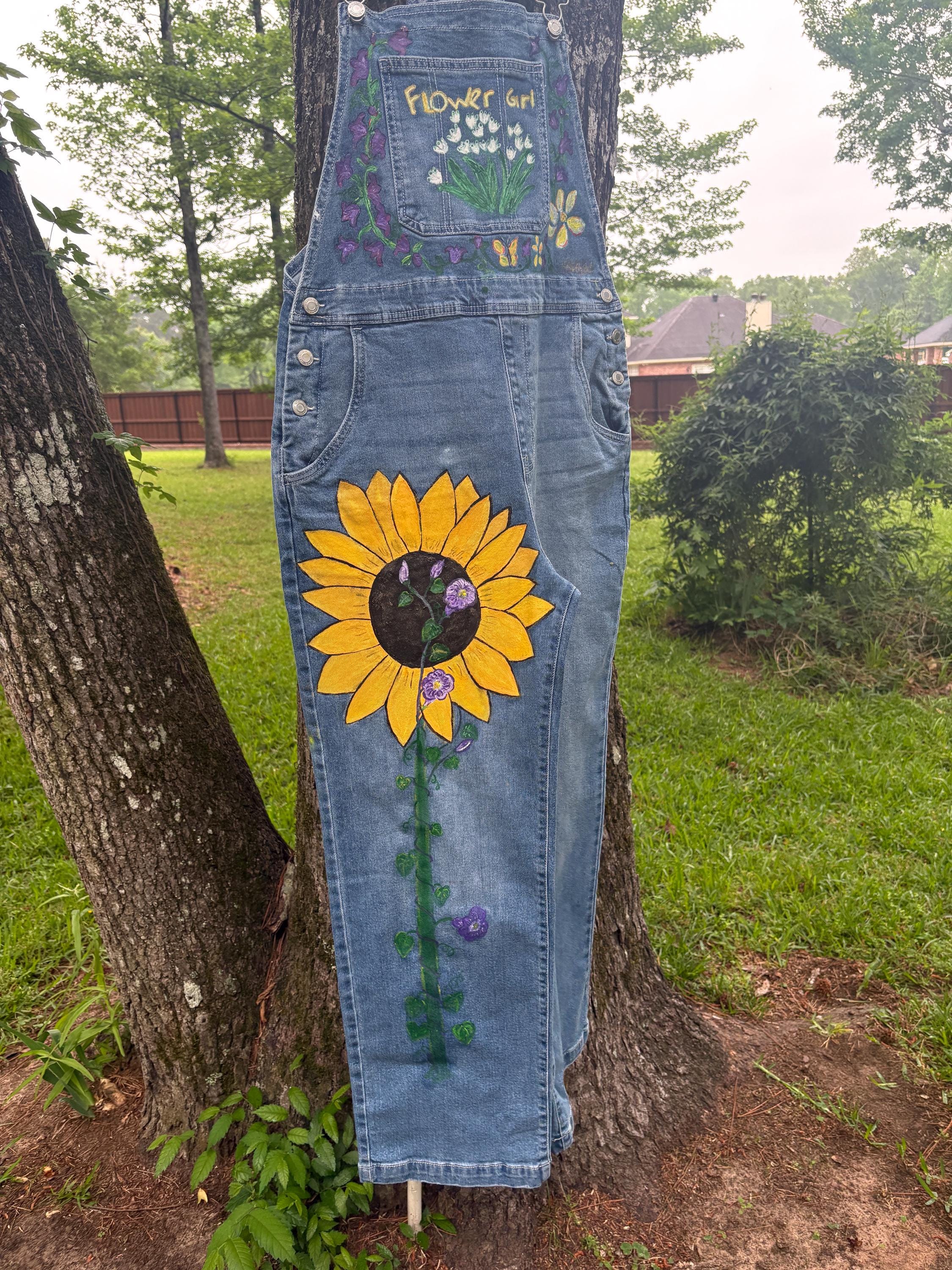 Floral Overalls - Etsy
