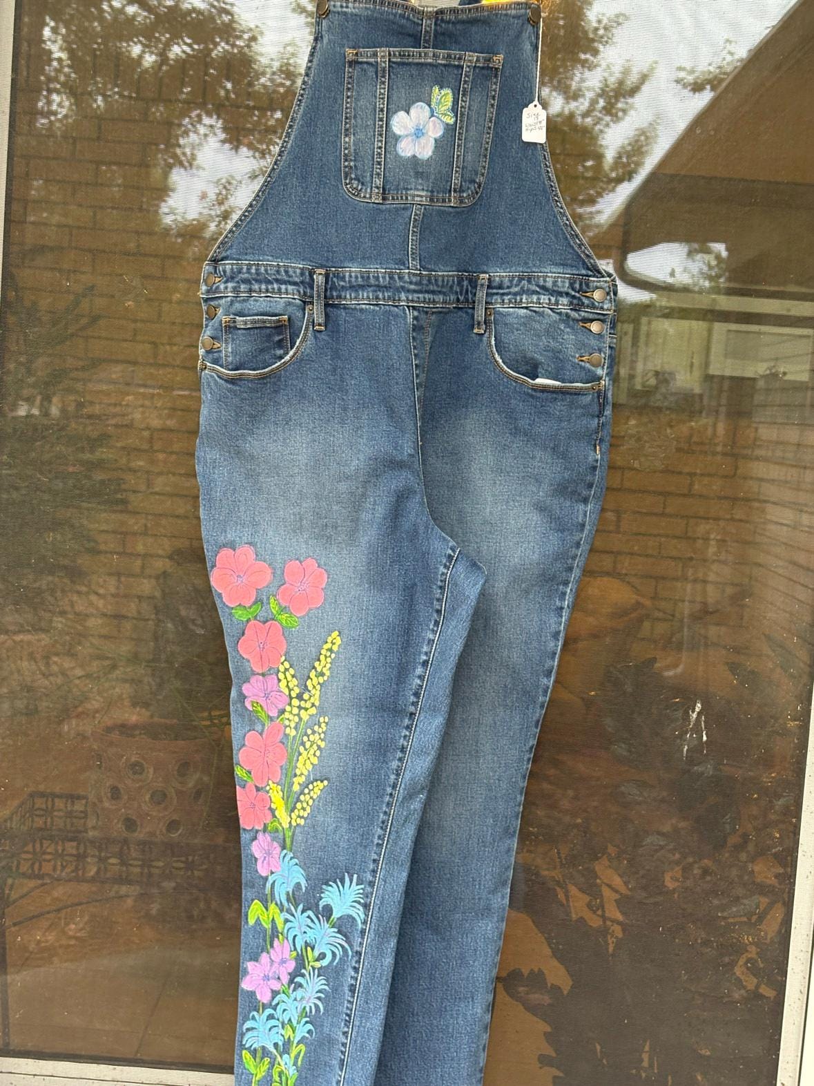 Flower Painted Overalls - Etsy