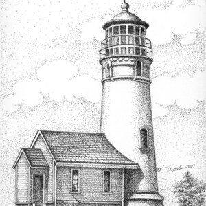 Oregon Coast Lighthouse Assortment Note Card Package image 5