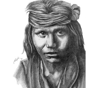 Niño Apache - paquete de la tarjeta de nota