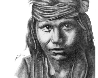 Apache Boy - Note Card Package