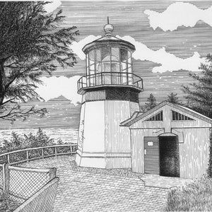 Oregon Coast Lighthouse Assortment Note Card Package image 1