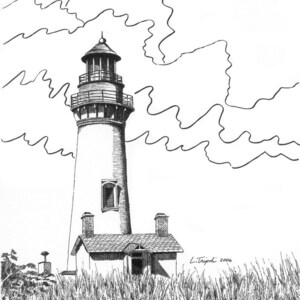 Oregon Coast Lighthouse Assortment Note Card Package image 2