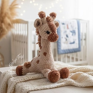 Realistic Giraffe Crochet Pattern  / Amigurumi Animal (PDF, English/Russian Terms)