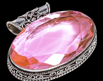 Pink Kunzite Pendant • 925 Sterling Silver Jewelry • Handmade Pink Gemstone Necklace • Gift for Mom • Pendant For Necklace.