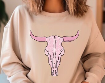 Cow Skull PNG | Sublimation | Valentines Sublimation | Cowboy | Cow | Western Valentines Day | Valentines PNG | Western Style