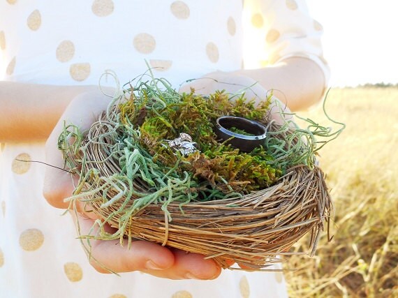 Bird Nest Ring Pillow Ring Bearer Pillow Alternative Wedding